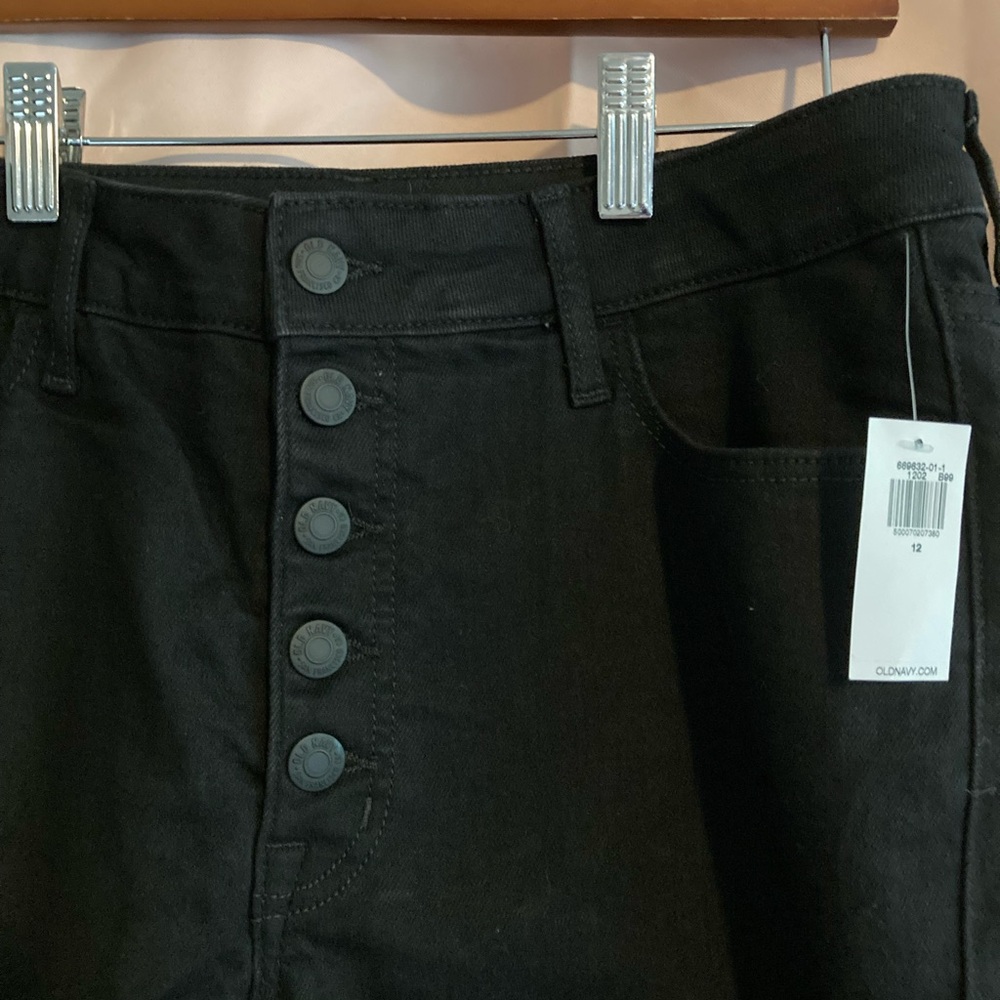 Old navy women’s super skinny button down size 12 - Picture 2 of 2